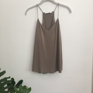 NWOT Silky Tan Cami Style Slip Tank Top